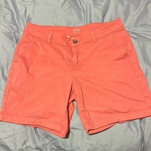 Salmon/pink shorts. Size 8